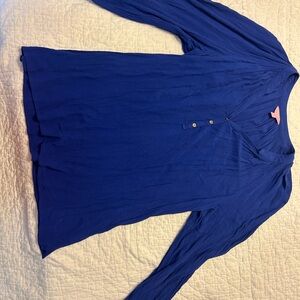 Blue Long Sleeve Blouse